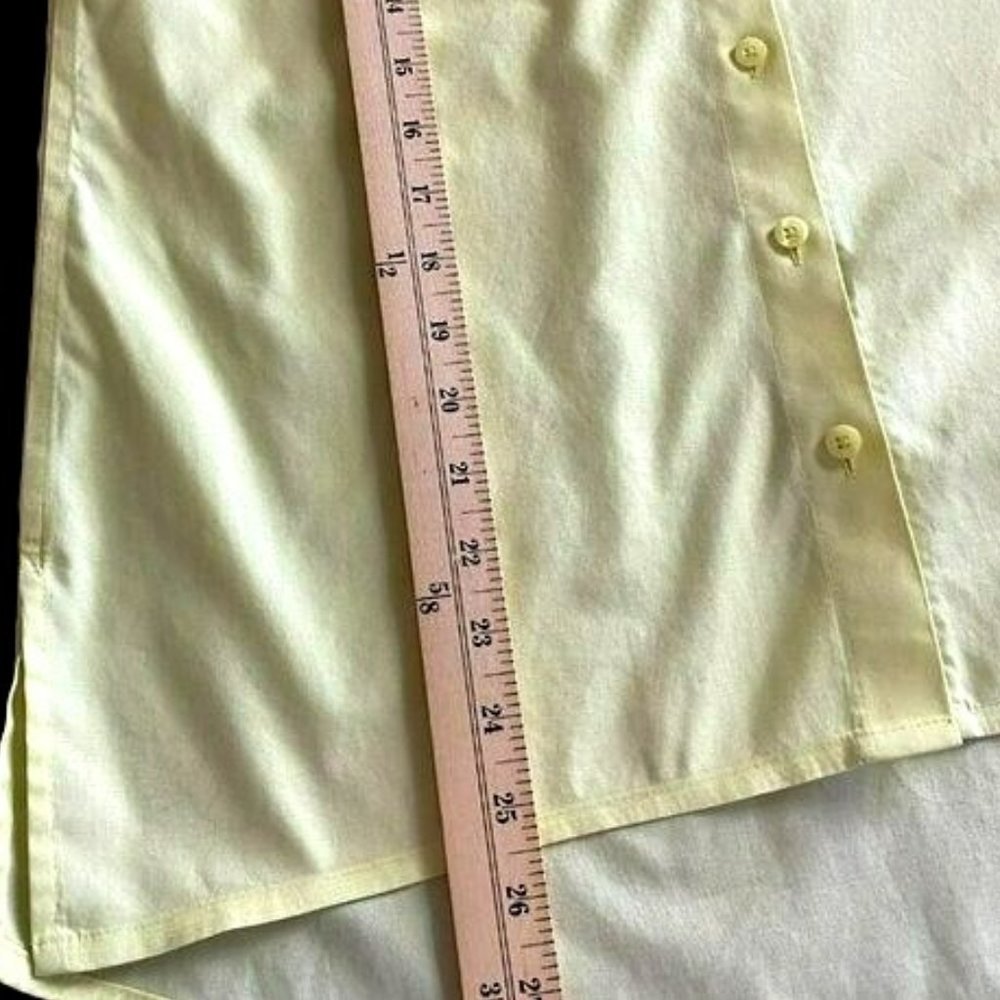 Chicos Womens Yellow No-Iron Long-Sleeve Button-Up Shirt Size S Professional - Picture 8 of 11